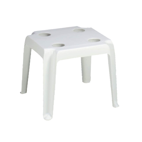 GF-0131 OASIS mesita lateral con portavasos (blanco)